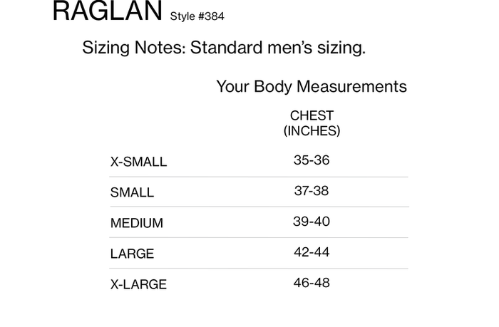 Men's Organic Raglan in Natural