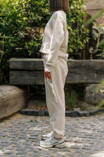 Women's Organic Heavyweight Fleece Sweatpants in Natural