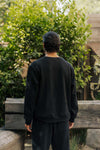 Men's Organic Heavyweight Crew Sweatshirt in Black