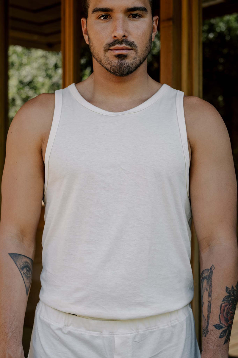 Men's Organic Tank Top in Natural
