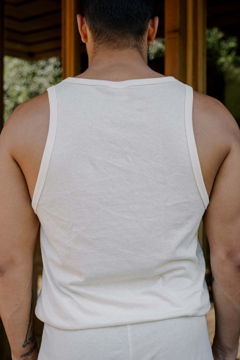 Men's Organic Tank Top in Natural
