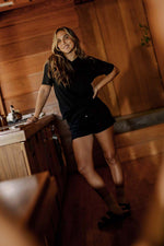 Women's Organic Cotton Boxers in Black