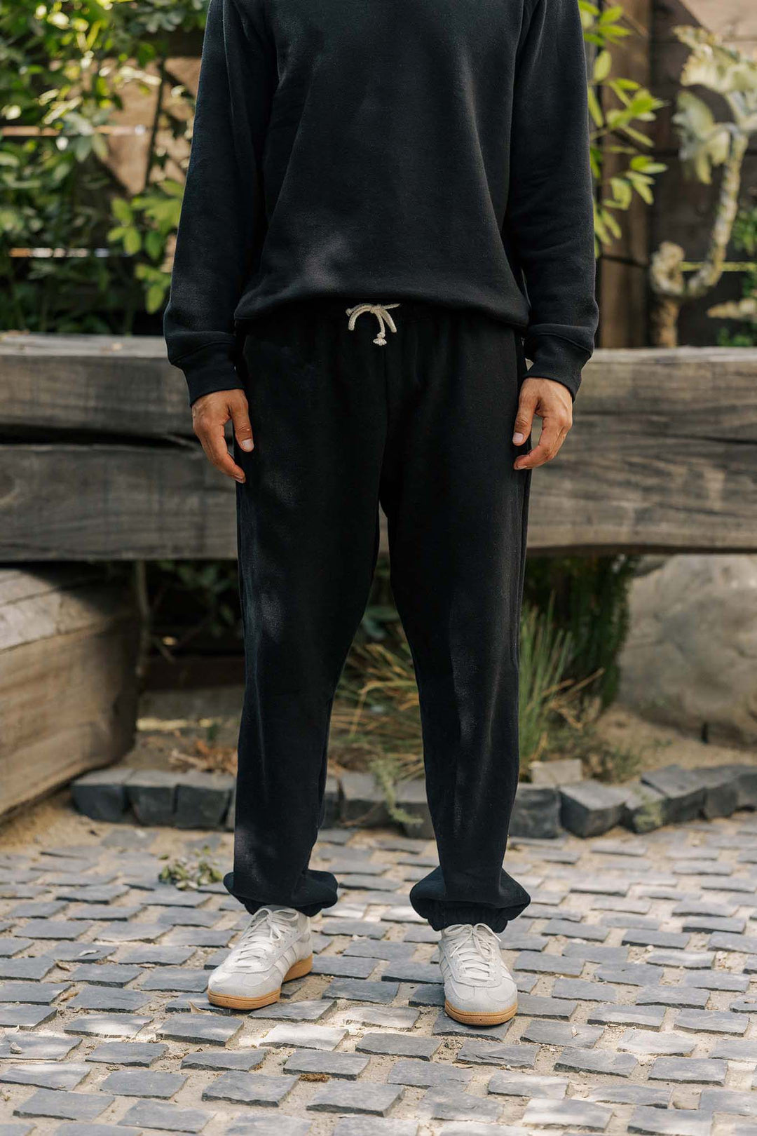 Ethical and Sustainable Organic Cotton Jogger Sweatpants Made in the USA Harvest Mill organic cotton clothing grown sewn in USA