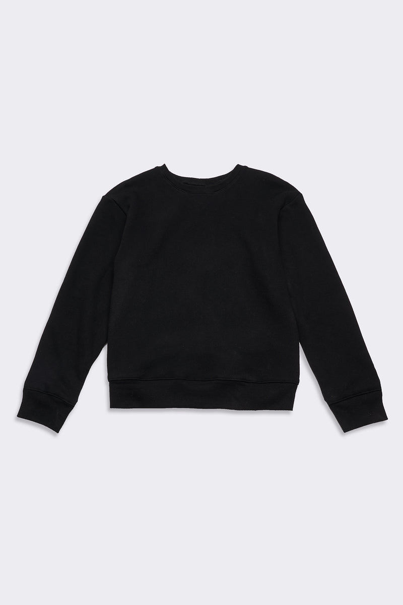 Men's Organic Heavyweight Crew Sweatshirt in Black