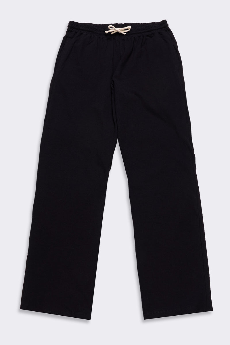 Men's Organic Straight Leg Lounge Pants in Black