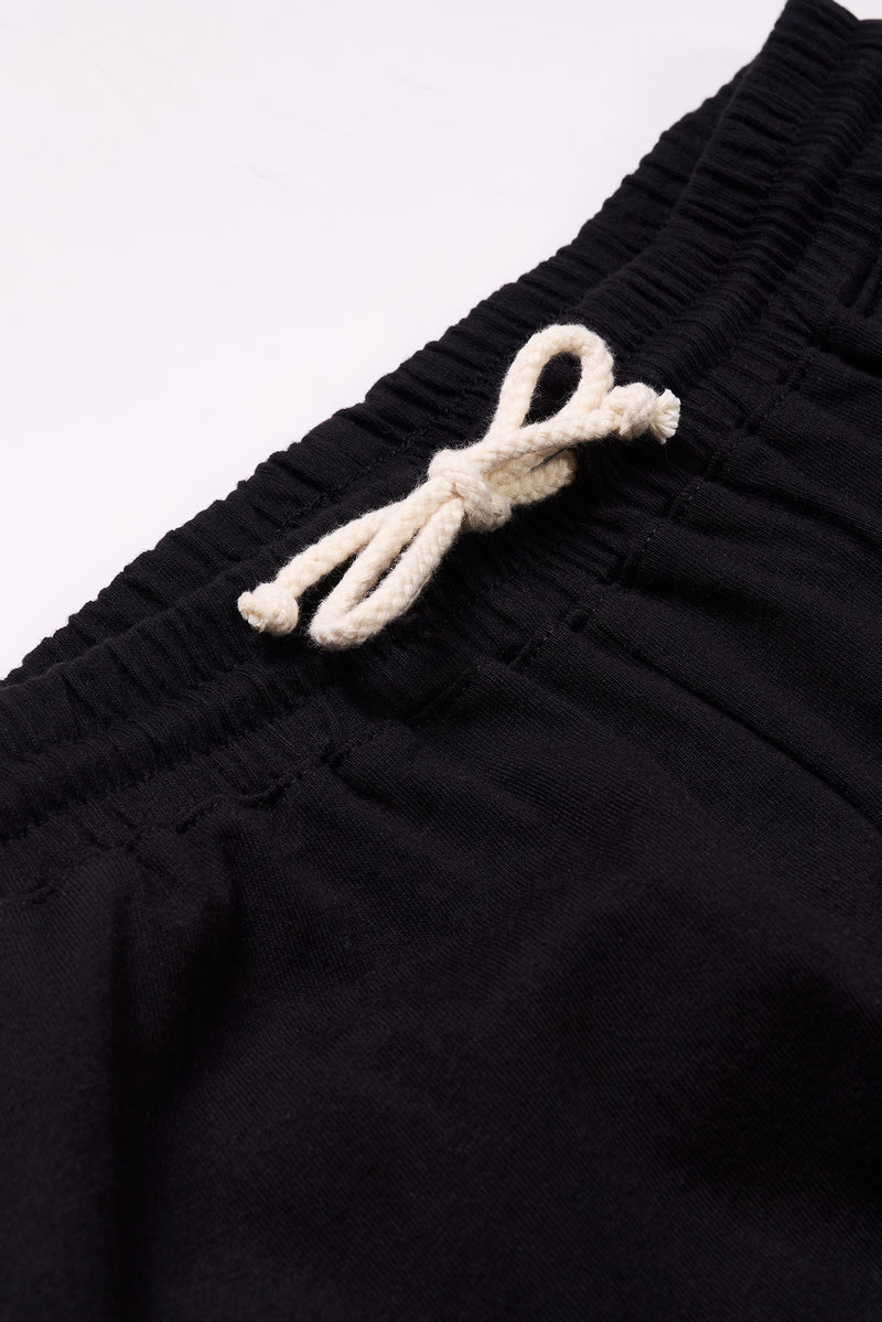 Men's Organic Straight Leg Lounge Pants in Black