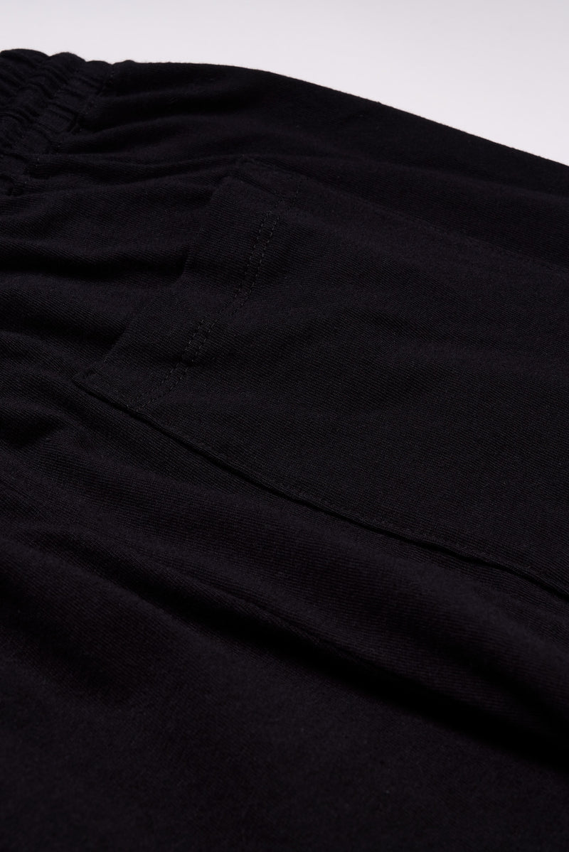 Men's Organic Straight Leg Lounge Pants in Black