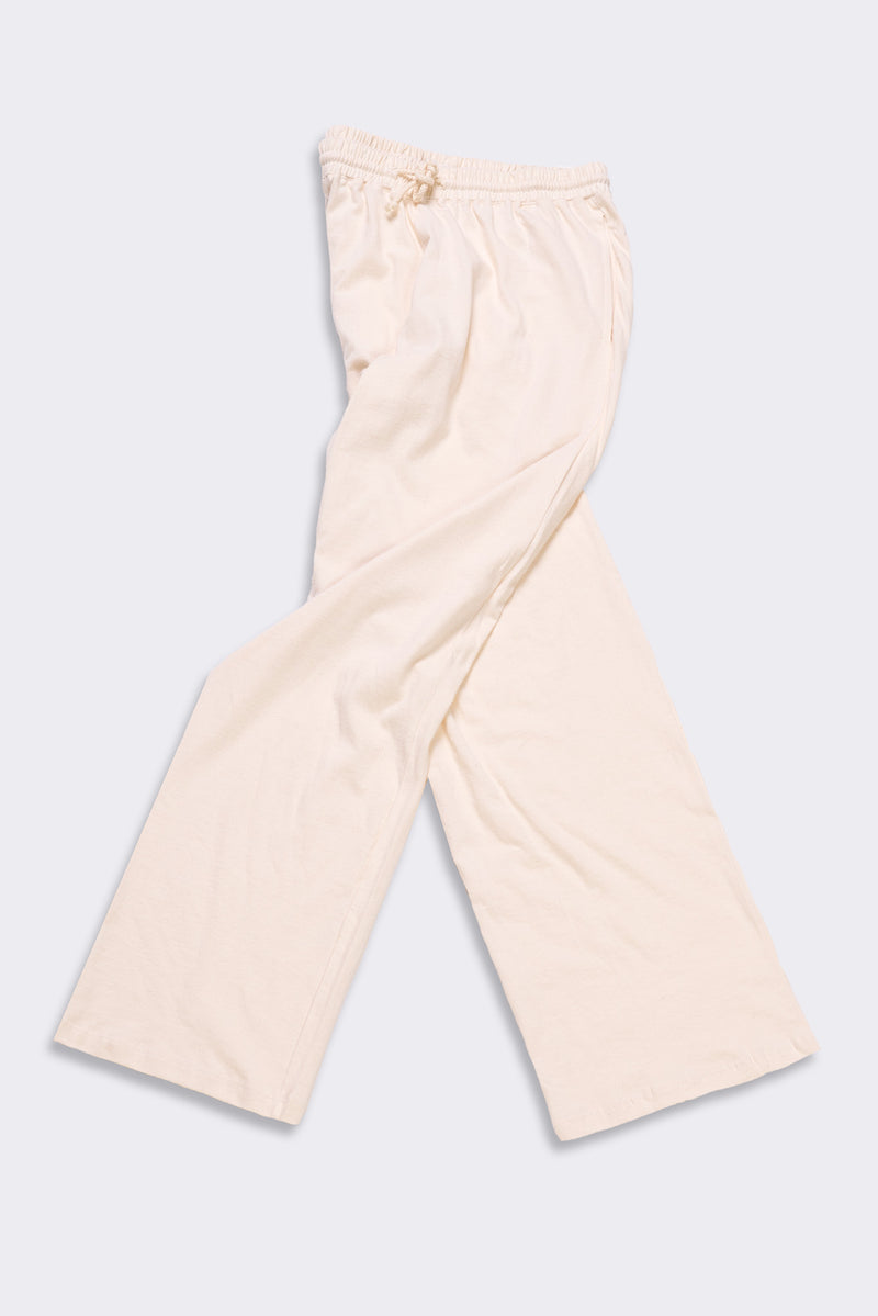 Women's Organic Straight Leg Lounge Pants in Natural small