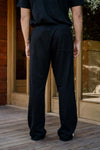 Men's Organic Straight Leg Lounge Pants in Black