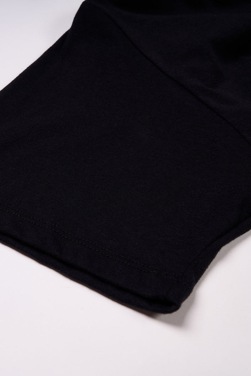 Women's Organic Unisex Style V-Neck Tee in Black