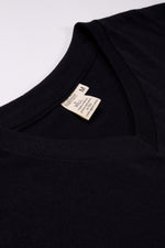 Women's Organic Unisex Style V-Neck Tee in Black