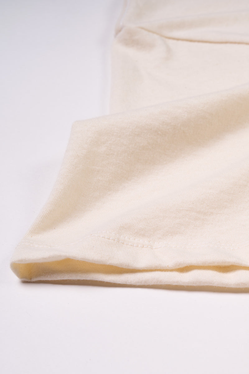 Women's Organic Unisex Style V-Neck Tee in Natural