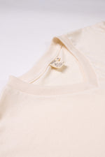 Women's Organic Unisex Style V-Neck Tee in Natural