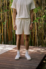 Men's Organic Lounge Shorts in Natural
