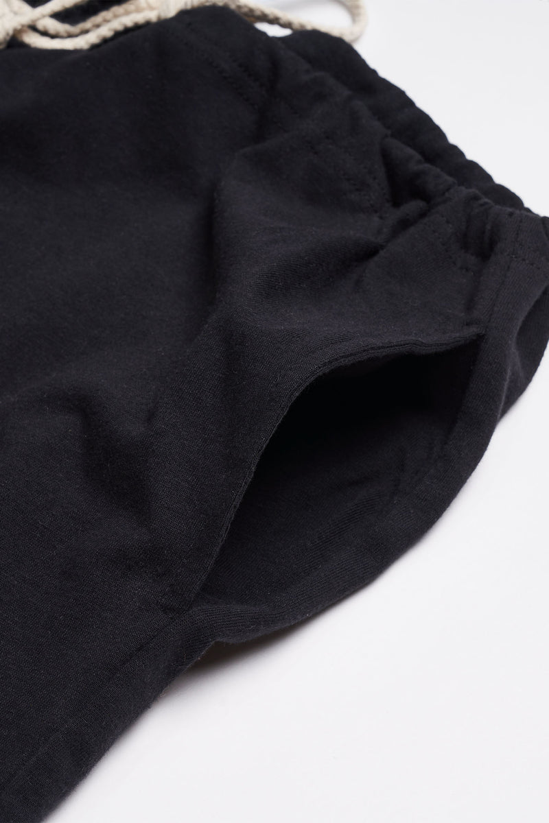 Drawstring Only Men's Organic Drawstring Only Lounge Shorts in Black – Harvest & Mill
