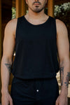 Men's Organic Tank Top in Black