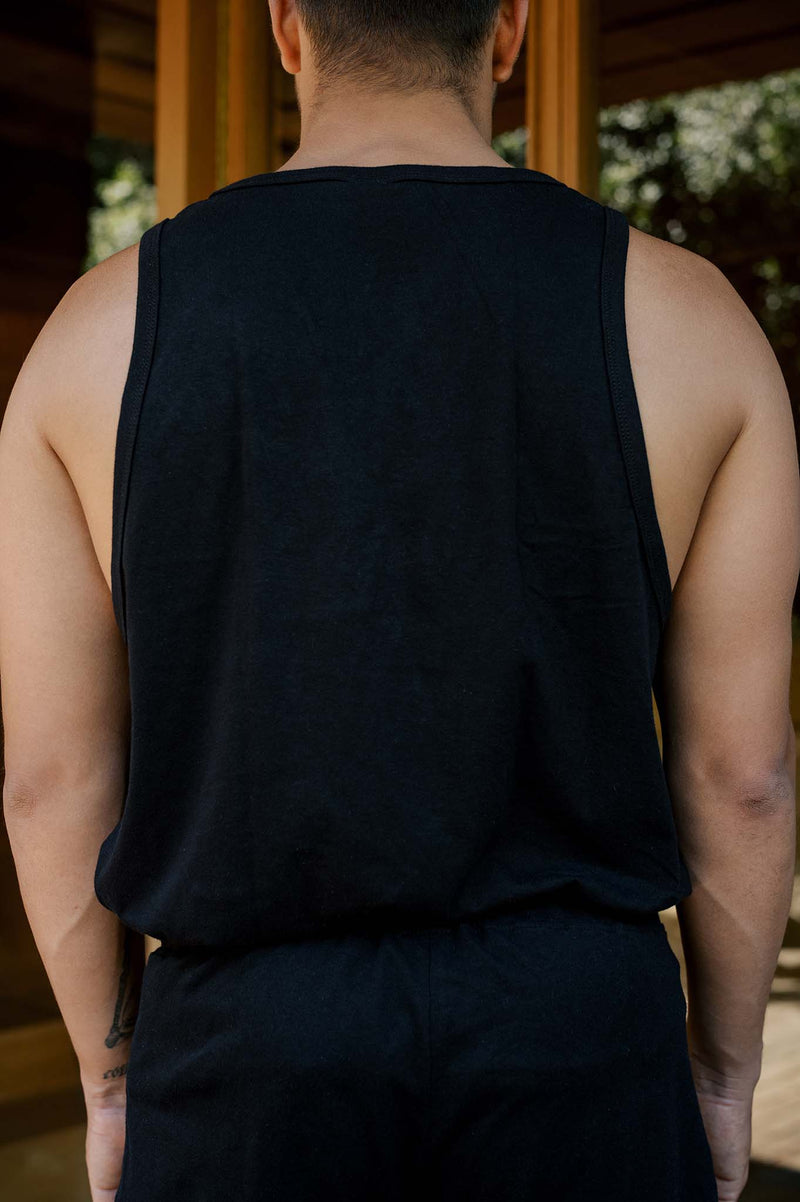 Men's Organic Tank Top in Black