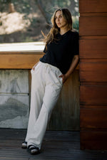 Women's Organic Straight Leg Lounge Pants in Natural