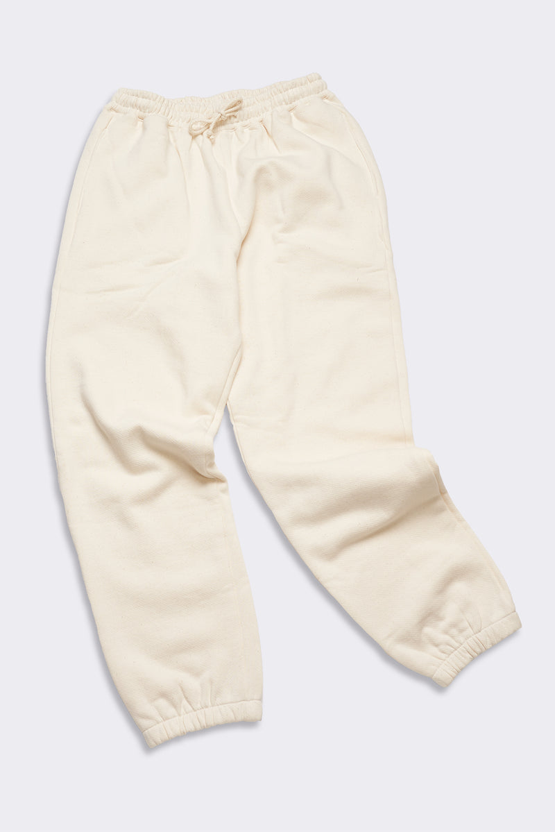 Women's Organic Heavyweight Fleece Sweatpants in Natural