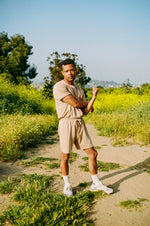 Men's Organic Heirloom Brown Athletic Shorts