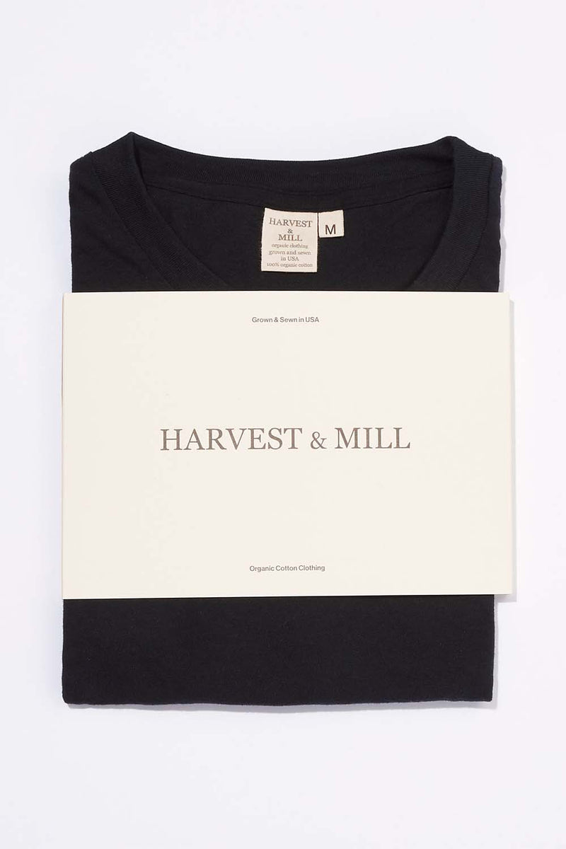 Women's Organic Unisex Style V-Neck Tee in Black