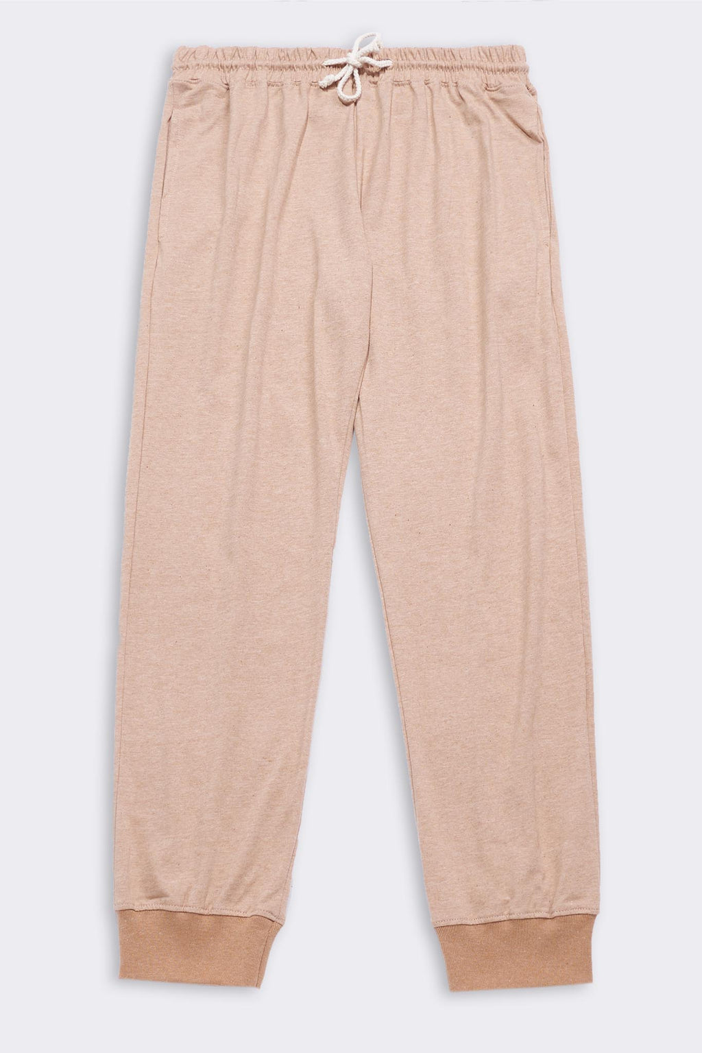 Cotton casual beige joggers