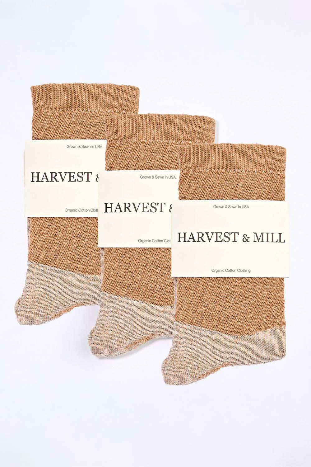 3 Pack Organic Cotton Socks Crew