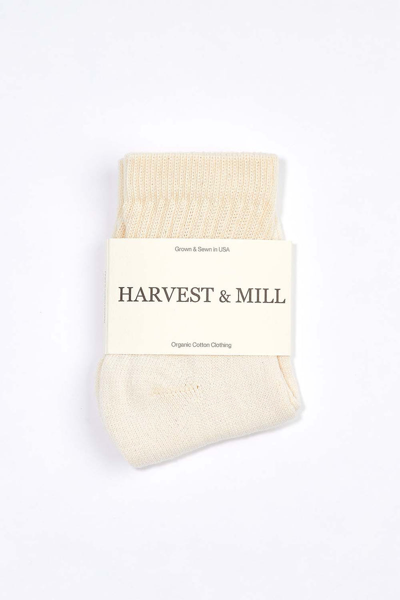 Women's Organic Cotton Socks Natural-White Ankle – Harvest & Mill