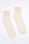 Women's Organic Cotton Socks Natural-White Ankle