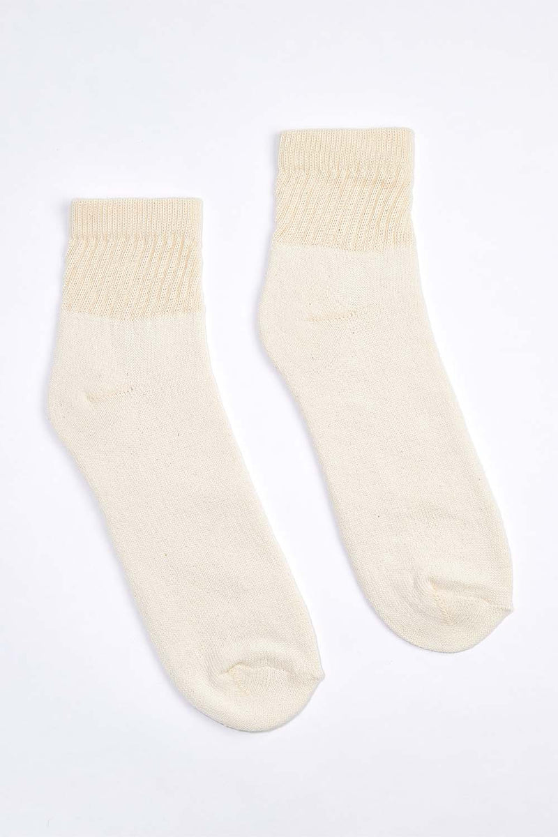 Women's 6 Pack Organic Cotton Socks Natural-White Ankle