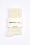 Men's Organic Cotton Socks Natural-White Crew