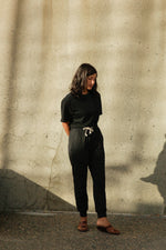 Women's Organic Jogger Pants in Black
