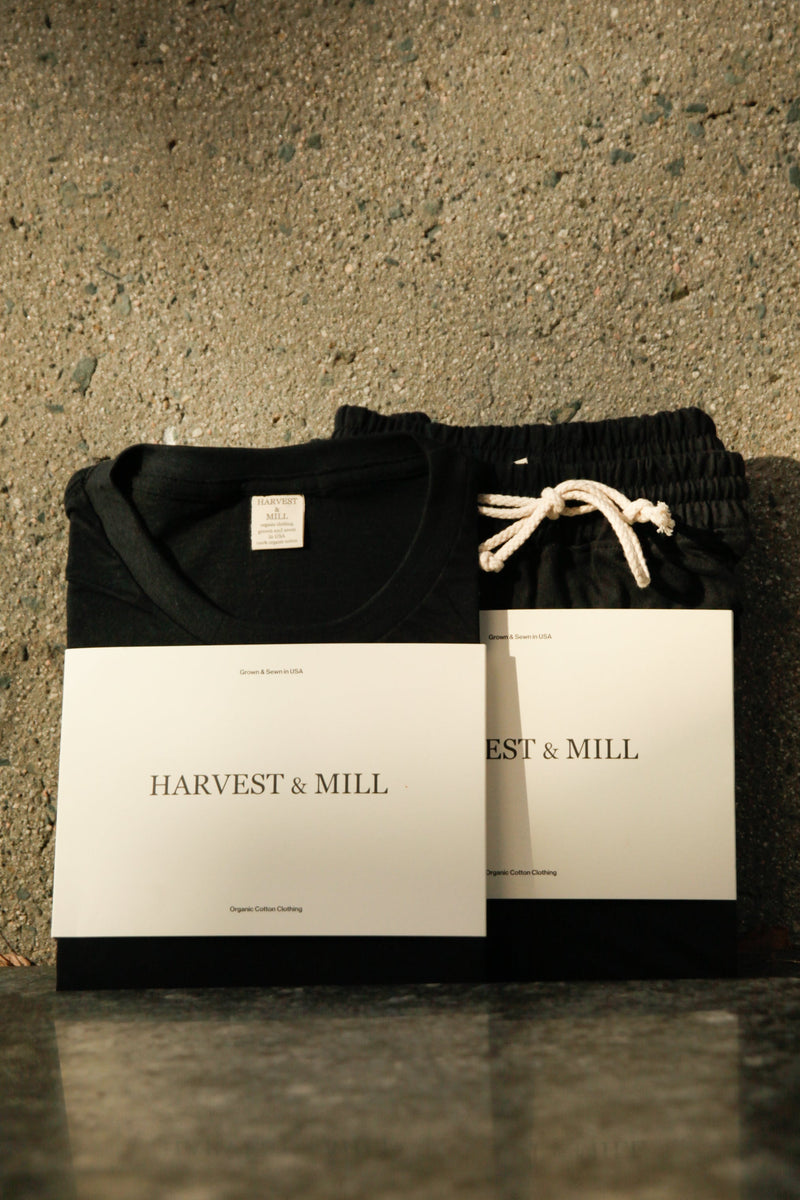 Men's Organic Black Pack: Jogger Pants + Men's Crew