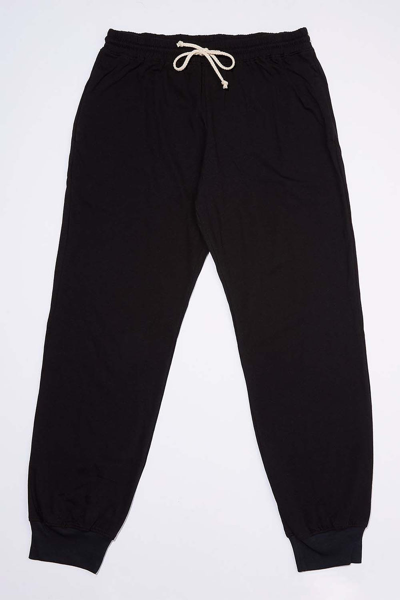 Womens Joggers  Pima Jersey Joggers for Women Carbon Black